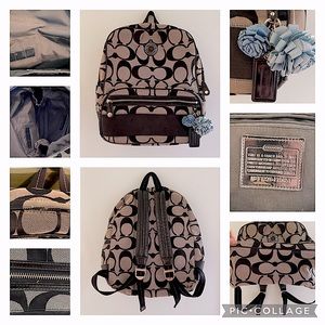 Black Coach Backpack